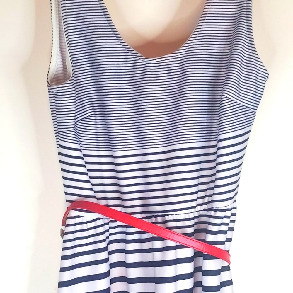 Blue stripped dress
